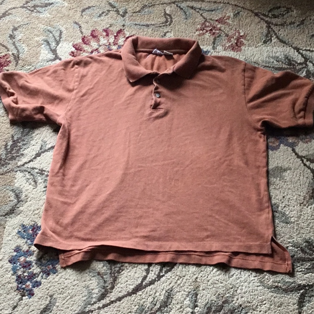 Golf Preppy Rust‎ Polo Shirt Cotton Size XL
